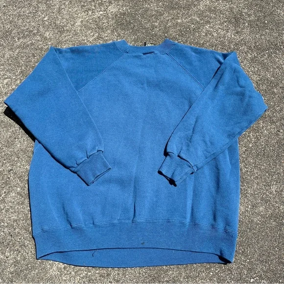 Vintage Blue Mickey Mouse Disney Crewneck Sweatshirt Size Medium Used - Picture 5 of 5